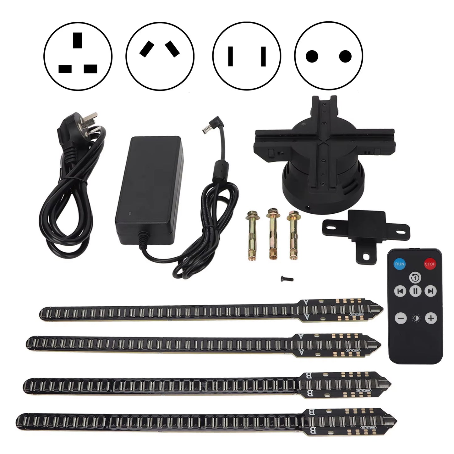 3D Hologram Fan Display 1024X768P Wifi APP Control Holographic Advertising Machine for Win Exhibition Fan Holographic Projector