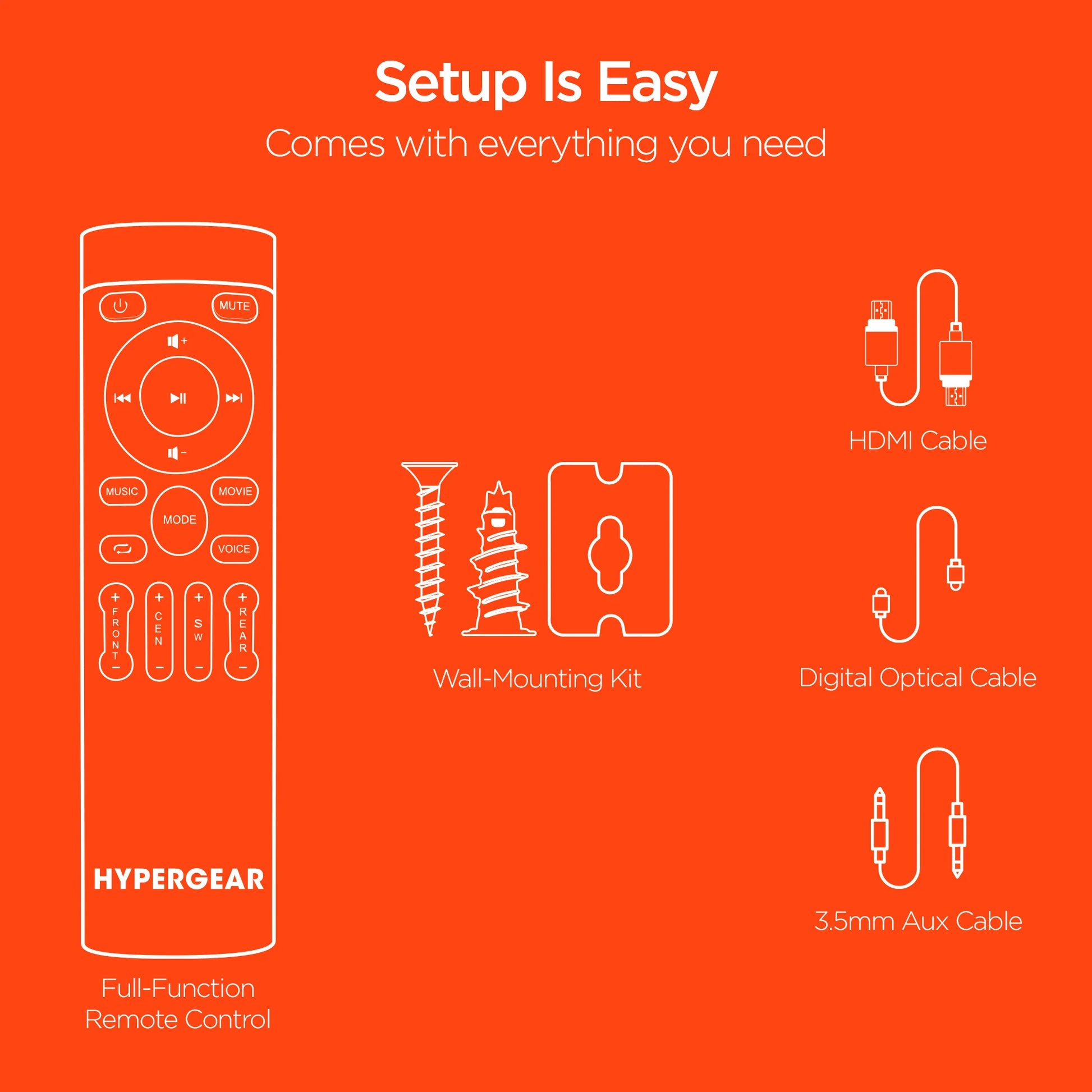 Hypergear Sb51A 5.1 Home Theater Surround Sound System