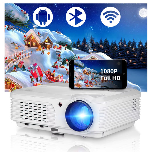 4K 10000 Lumens Android Beamer Projector Outdoors Full HD 1080P 8K Video Dolby Audio Home Theater Wifi Portable Proyector