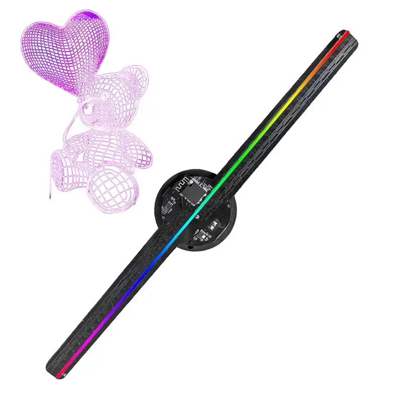 3D Hologram Fan Wifi 3D Holographic Projector Advertising Display Light HD Holographic Projector for Stores Bars Party Xmas