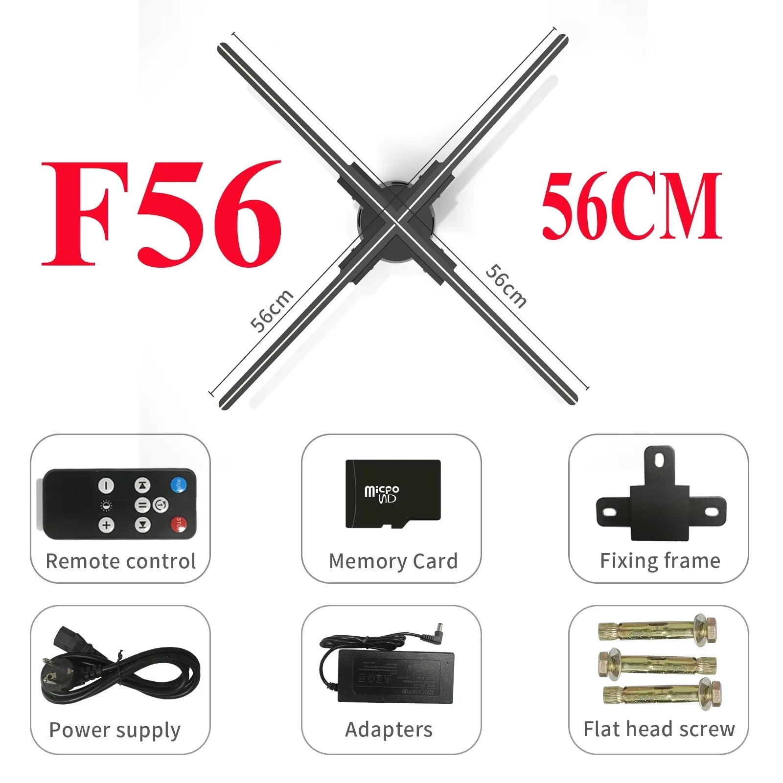 42-100CM 3D Fan Hologram Projector Wifi Display Advertising Logo Light Led Sign Holographic Lamp Three-Dimensional Projectors