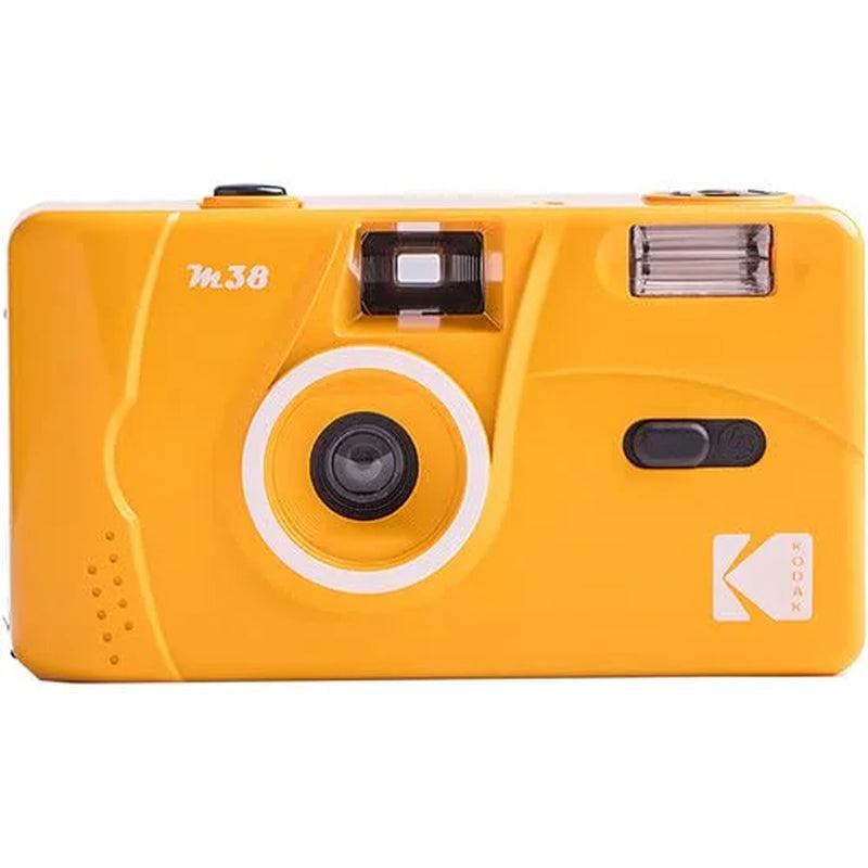 M38 35Mm Film Camera - Focus Free, Powerful Built-In Flash, Easy to Use (Yellow)