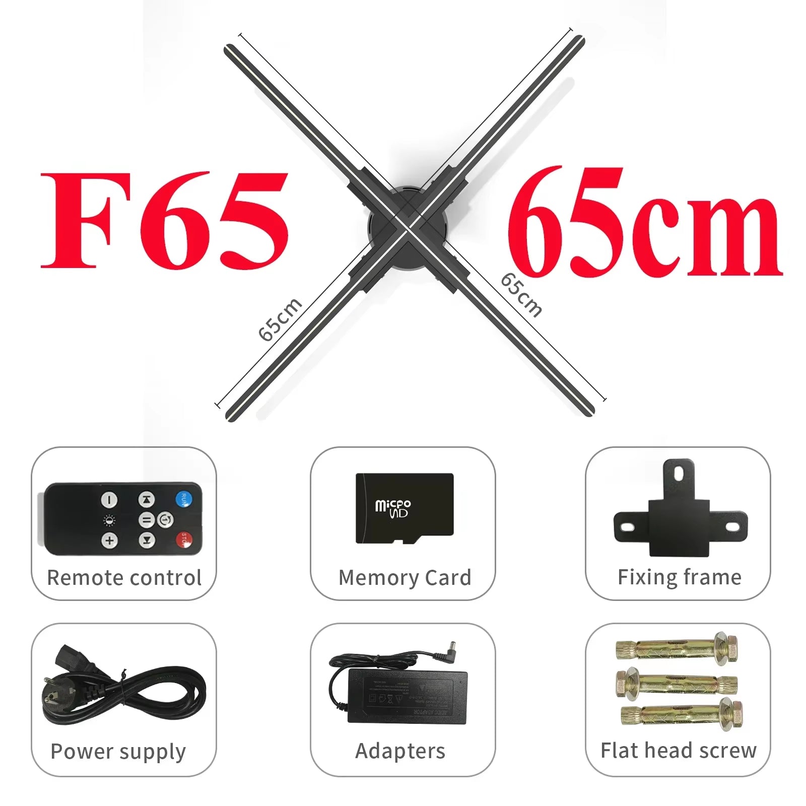 42-100CM 3D Fan Hologram Projector Wifi Display Advertising Logo Light Led Sign Holographic Lamp Three-Dimensional Projectors