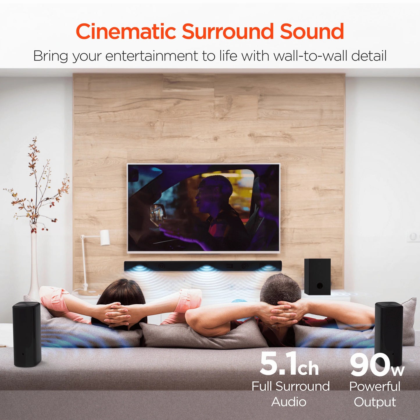 Hypergear Sb51A 5.1 Home Theater Surround Sound System