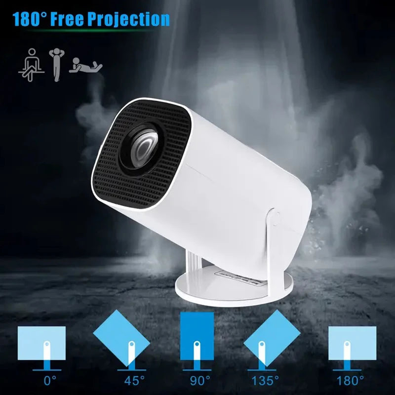 4K HD Wifi6 Projector Android 11 260 ANSI WIFI Allwinner H713 BT5.0 720P Home Cinema Outdoor Portable Projectors