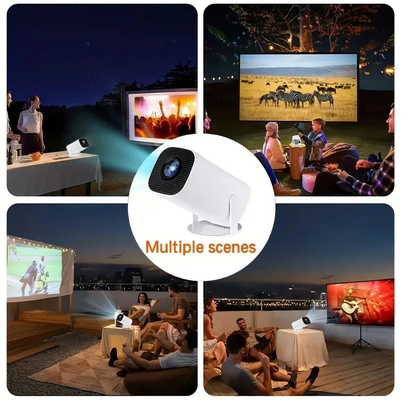 4K HD Wifi6 Projector Android 11 260 ANSI WIFI Allwinner H713 BT5.0 720P Home Cinema Outdoor Portable Projectors
