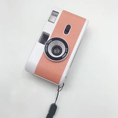 Reusable Film Camera 35Mm Vintage Non-Disposable Camera with Flash Retro Children Gift Camera