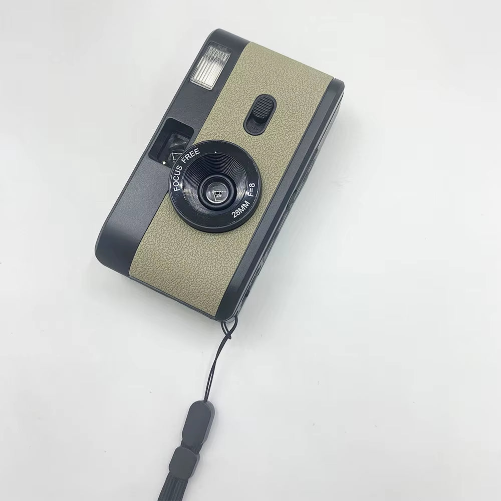 Reusable Film Camera 35Mm Vintage Non-Disposable Camera with Flash Retro Children Gift Camera
