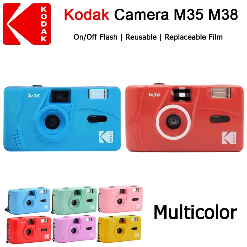 Original  Film 35Mm Camera with Flash Wind and Rewind Non-Disposable Retro Roll Cameras M35 M38 Manual Reusable Mini Gift