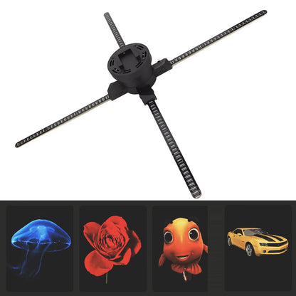 3D Hologram Fan Display 1024X768P Wifi APP Control Holographic Advertising Machine for Win Exhibition Fan Holographic Projector