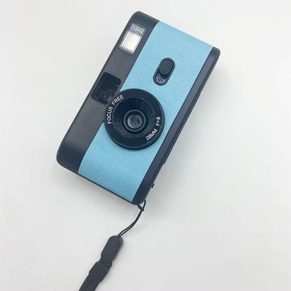 Reusable Film Camera 35Mm Vintage Non-Disposable Camera with Flash Retro Children Gift Camera