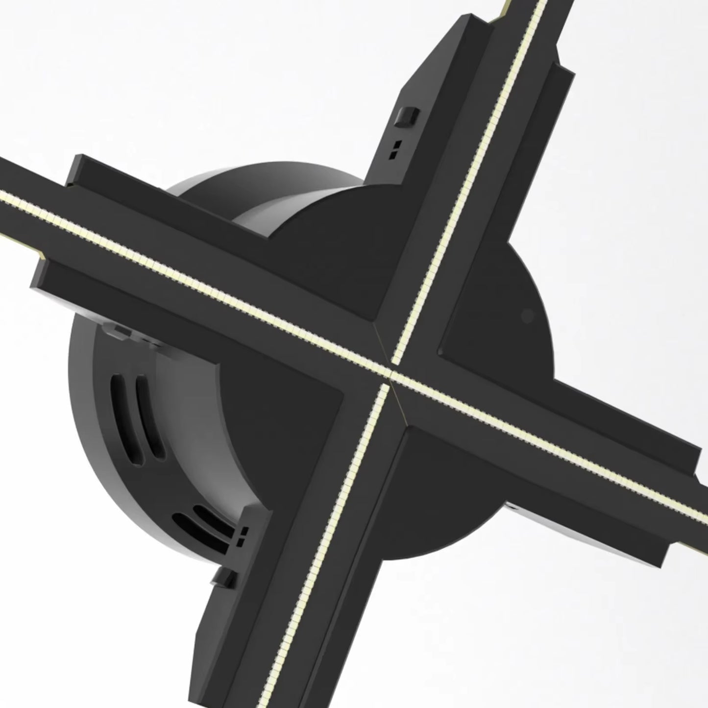 60Cm 3D Holographic Projector Fan 720 LED Hologram Projector Player Lamp Wifi Control Sign Display Advertising Machine