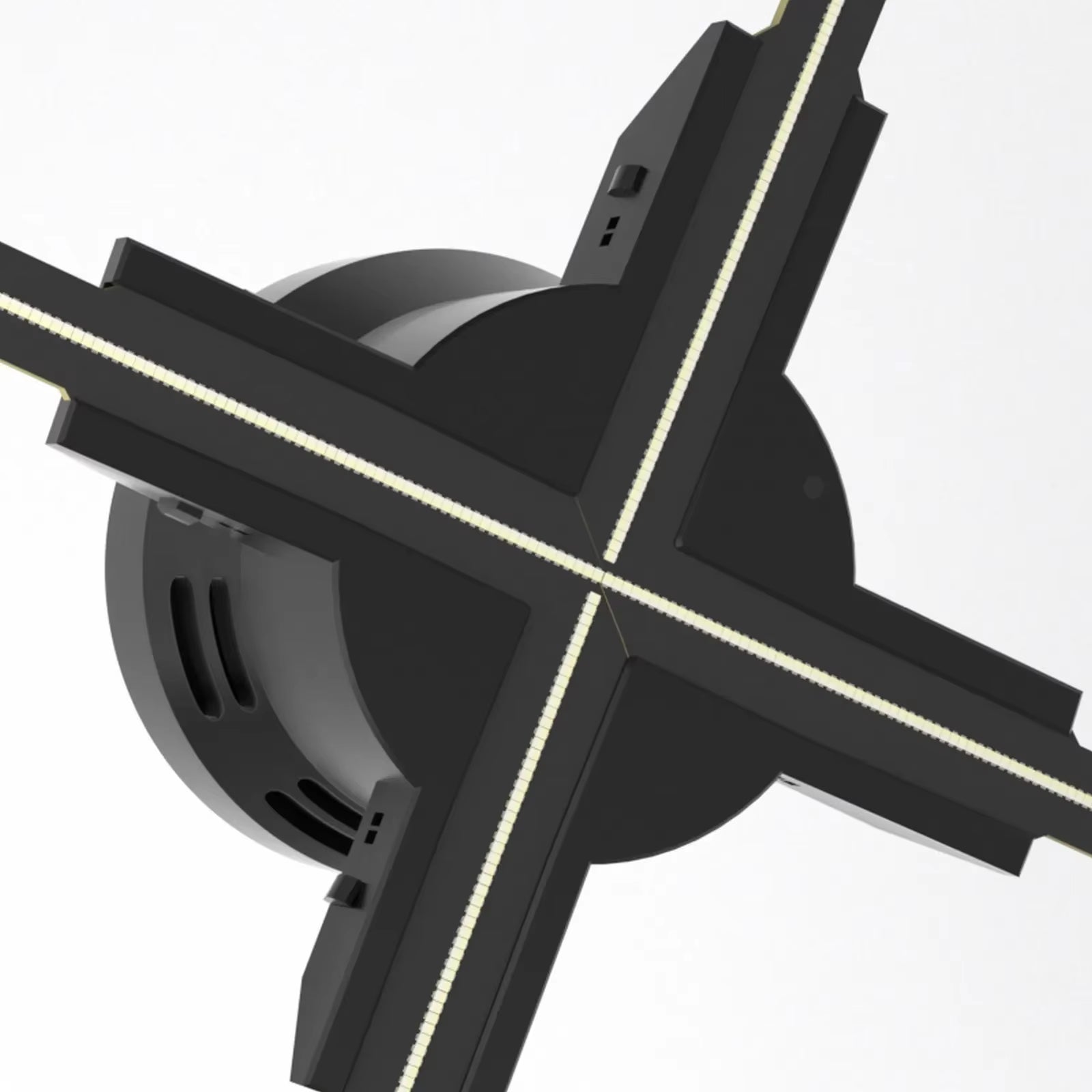 60Cm 3D Holographic Projector Fan 720 LED Hologram Projector Player Lamp Wifi Control Sign Display Advertising Machine